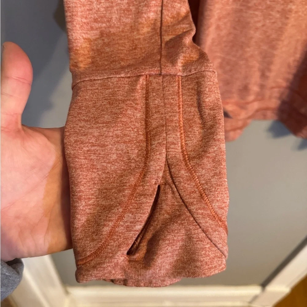 Athleta Women's Uptempo Rust Pullover Hoodie Sweatshirt - Picture 8 of 9